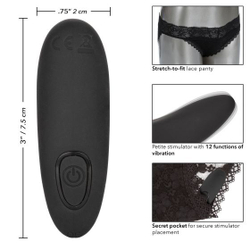 Трусики с вибромассажером для стимуляции клитора Remote Control Panty Set S/M