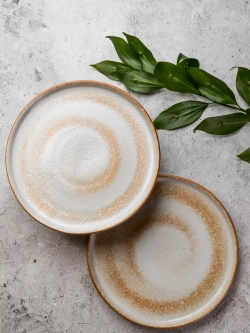 Тарелка с бортиками, Песчаная, диаметр 25,6 см