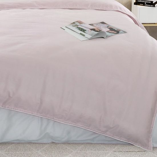 Двуспальный с европростынёй комплект постельного белья Жемчужная роса сатин Legends