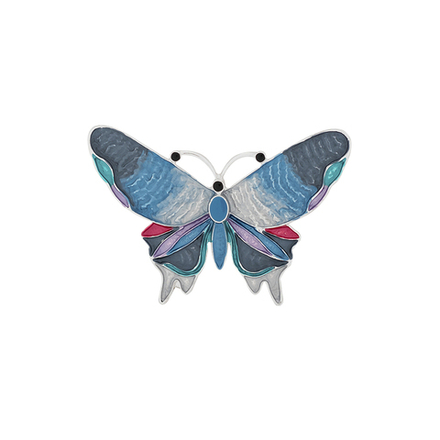 Брошь Shadore Бабочка Махаон XZ1131.21 BL/S