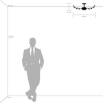 791182 Люстра потолочная ISABELLE 8х40W G9 ЗОЛОТО