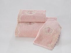 DESTAN ДЕСТАН  салфетки  махровые 3 пр 32х50  Soft Cotton (Турция)