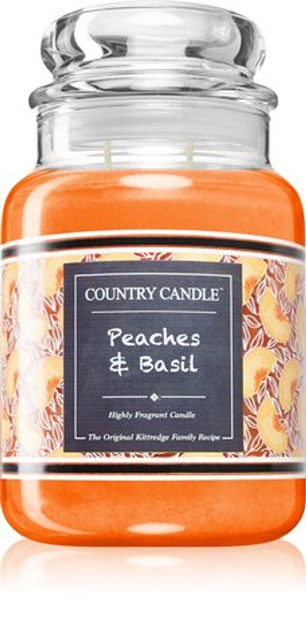 Country Candle Farmstand Peaches & Basil - ароматическая свеча /   680  g  / GTIN 846853071350