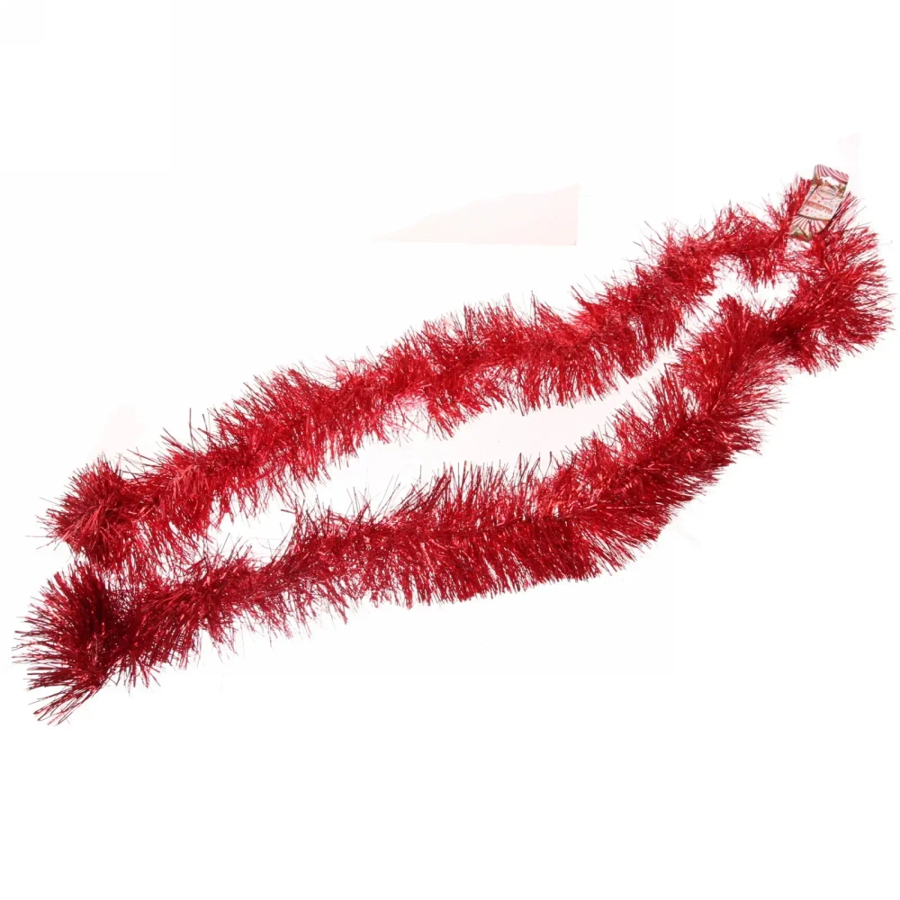 Мишура 2 м 13 см «Искристое сияние», Красный