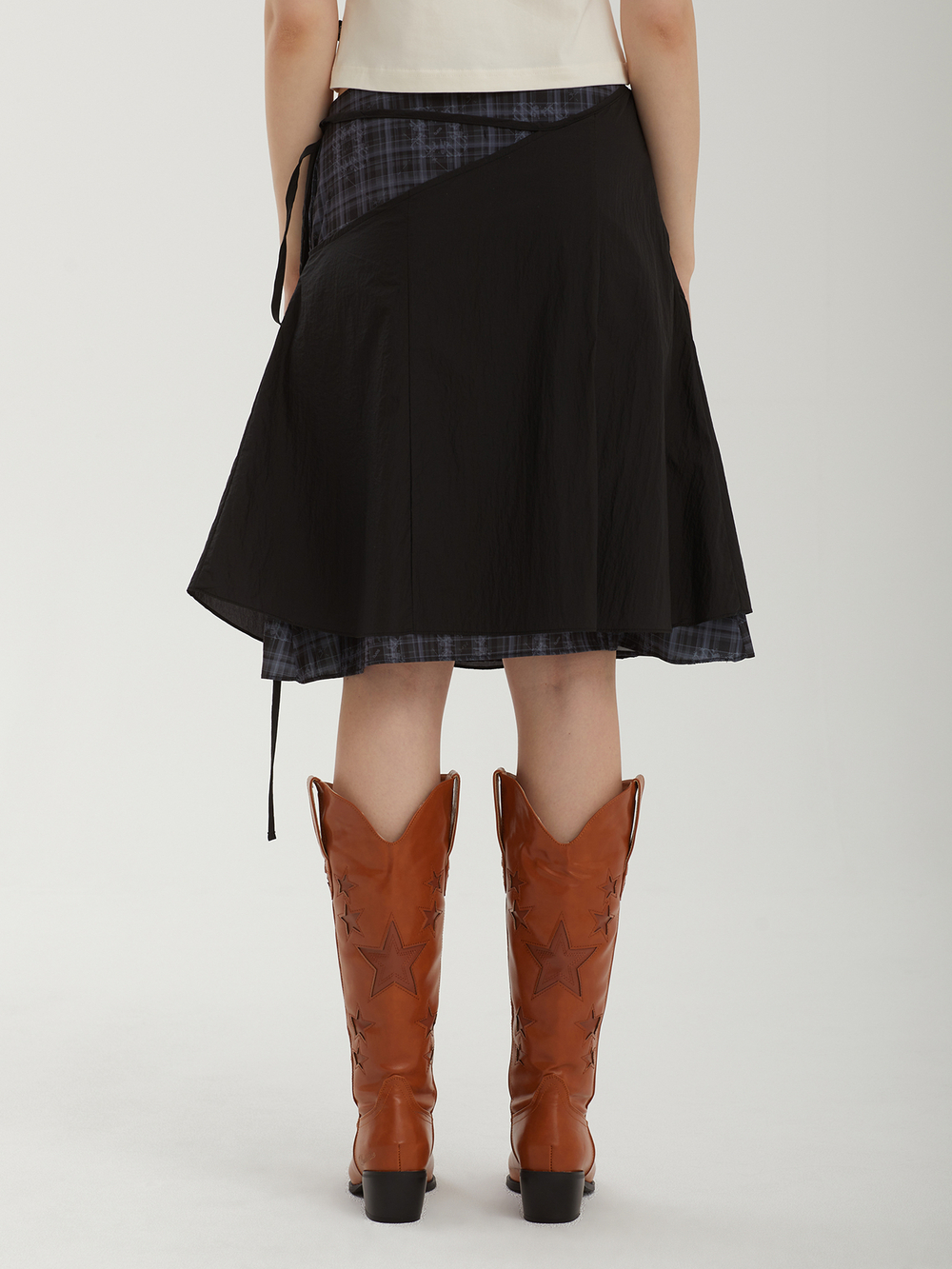 Юбка Layered Strap Flare