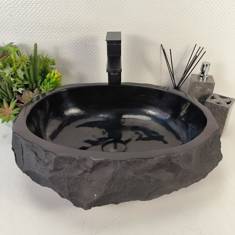 Раковина из андезита Erozy Black EA-65565 49*38*15 0039