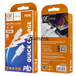 Кабель Type-C-8-pin GFPoWeR PD10L, 1м, белый ПВХ