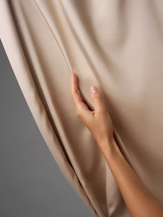 Атлас-стрейч бельевой арт. 1007, Китай, бежевый 775