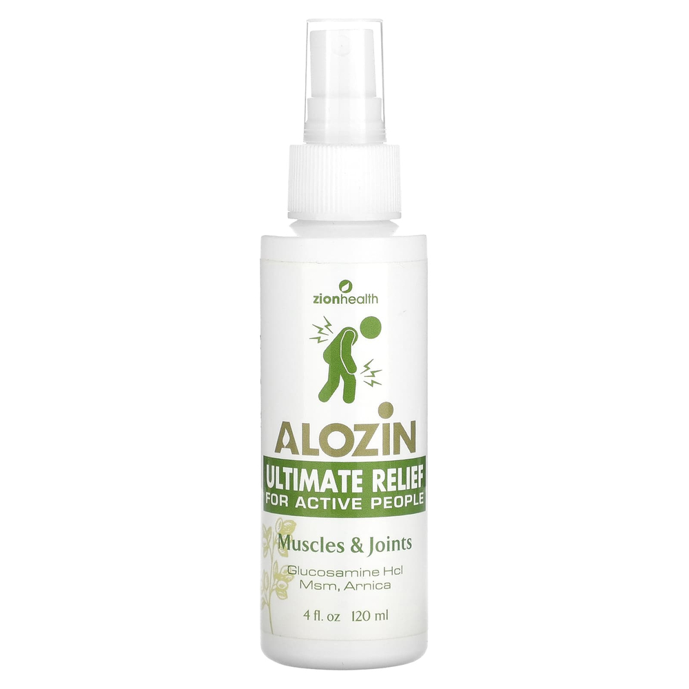 Zion Health, Alozin Ultimate Relief, для мышц и суставов, 120 мл (4 жидк. унц.)