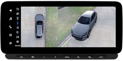 Магнитола для Audi A6 C6 2008-2011 3G - Teyes LUX ONE 360 монитор 12.3" 2K QLED на Android 10, Быстрая, CarPlay, 4G SIM-слот, 4 камеры в комплекте