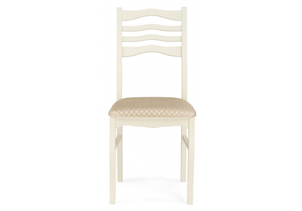 Стул деревянный Woodville Амадиу бежевый, ножки белые