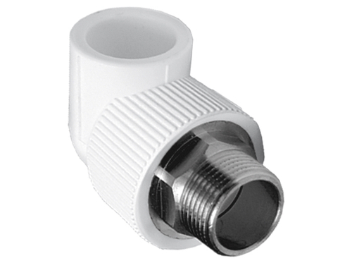 Угольник TEBO бел. PP-R комб. 32x1quot; НР под ключ (10/40), арт. 015030708