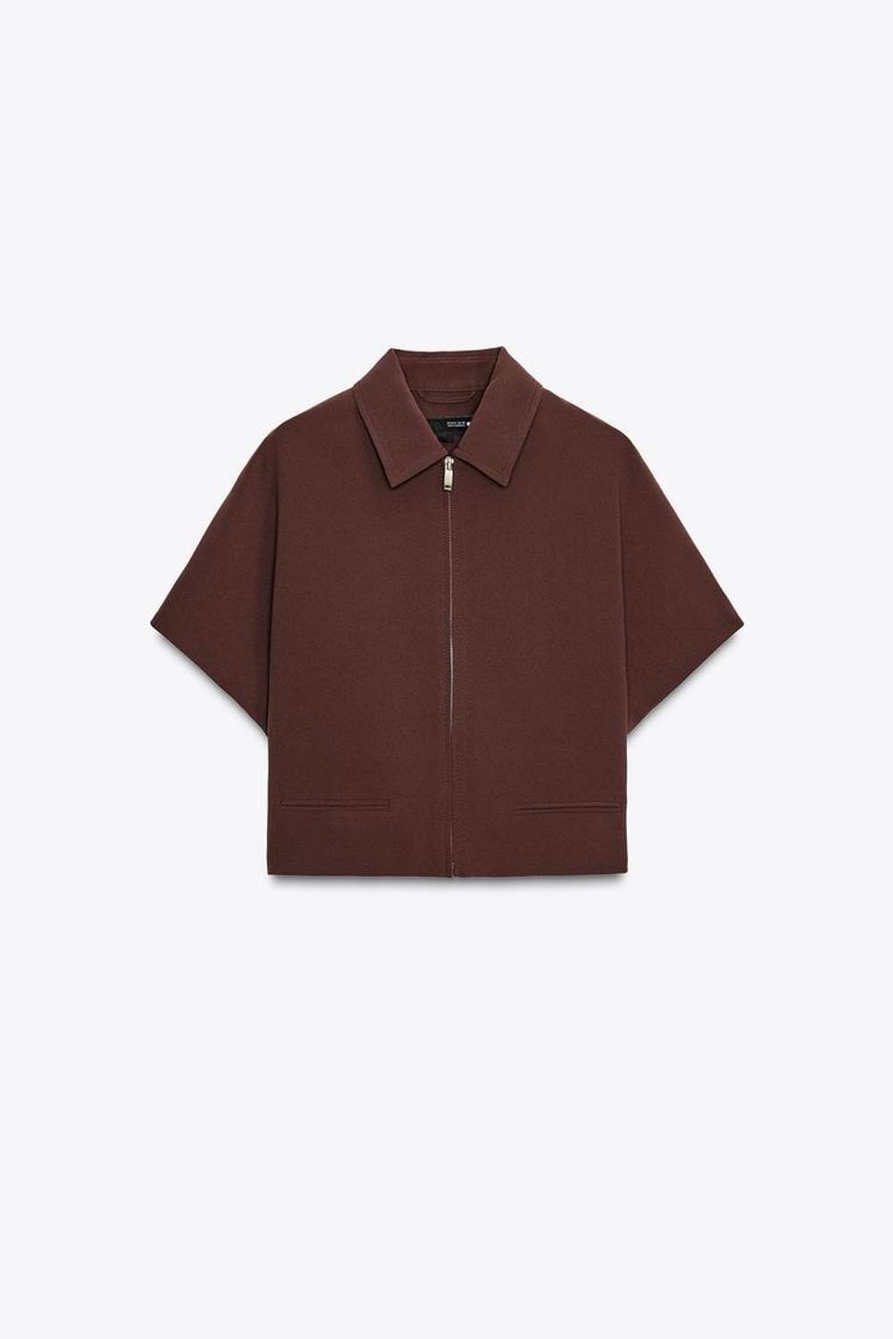 ZARA УКОРОЧЕННАЯ КУРТКА — ZW COLLECTION, КАРАМЕЛЬНЫЙ