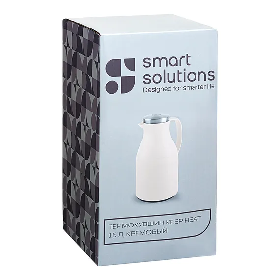 Термокувшин keep heat, 1,5 л, кремовый