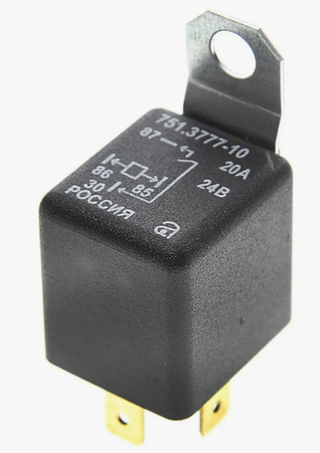 Реле 4-х конт  20А с ухом 24В 751.3777-10 Авар