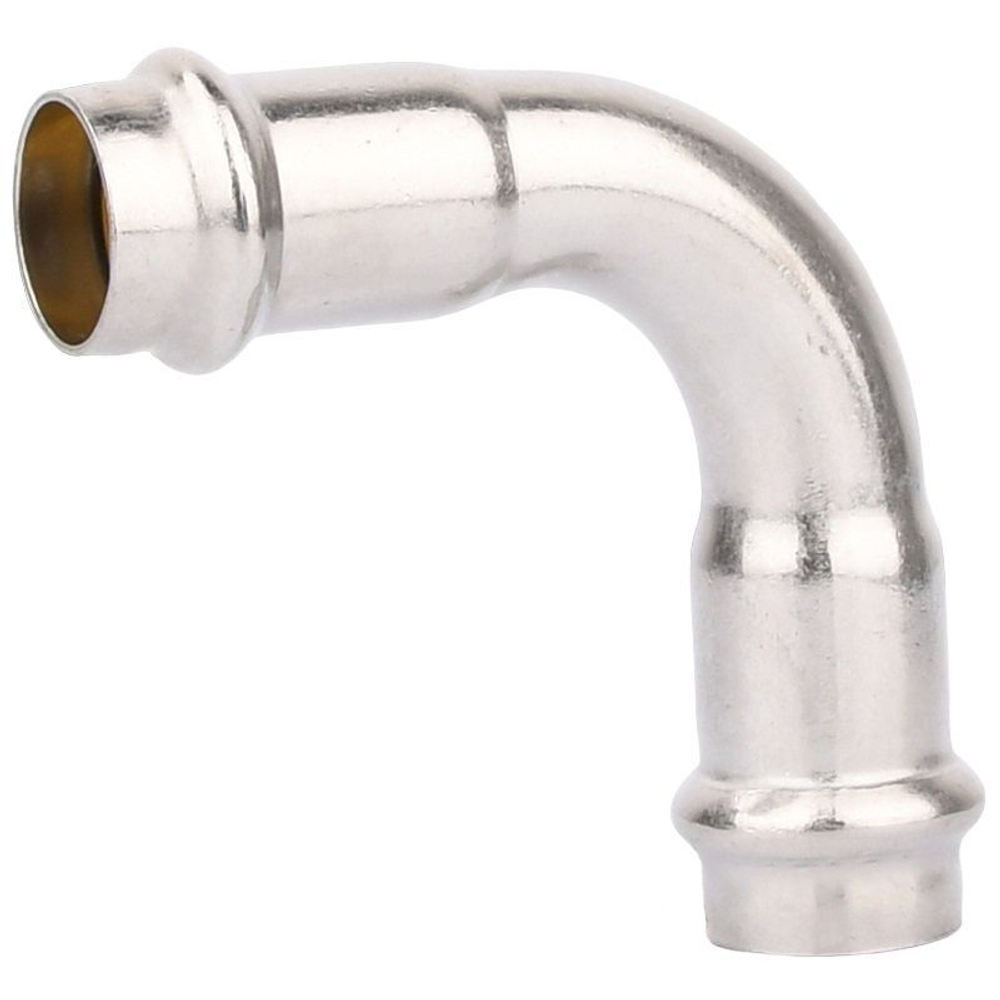 Отвод 90° 54-54, WAAG Heavy Inox, пресс-пресс, сталь нержавеющая