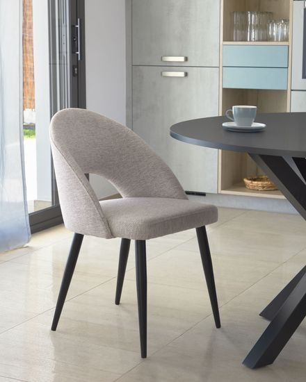 ARYA Круглый Ø 119 cm MDF стол со стальными черными ножками