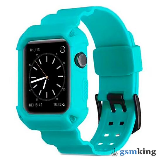 Protective Silicone Case Turquiose (Зелёный) for Apple Watch 38mm/40mm