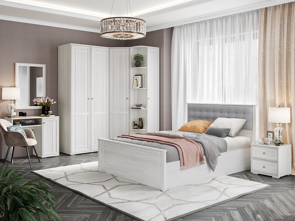 Пенал с полками левый РШ-21 Ричард, Ясень анкор светлый