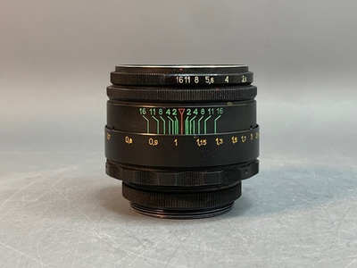 Helios-44-2 царапины на передней линзе