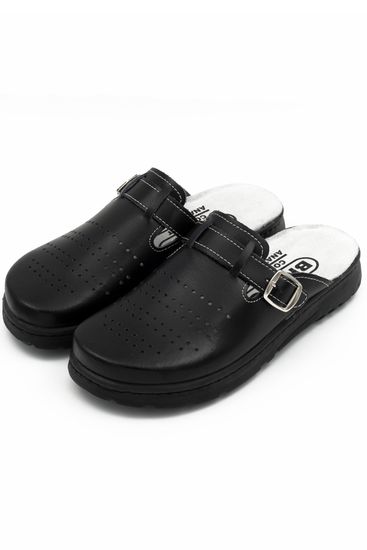 «307M» | Мужские тапочки-сабо (черный)