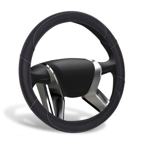 Оплетка руля M 37-38 см экокожа  SENATOR SPARKS  черная (AZARD)