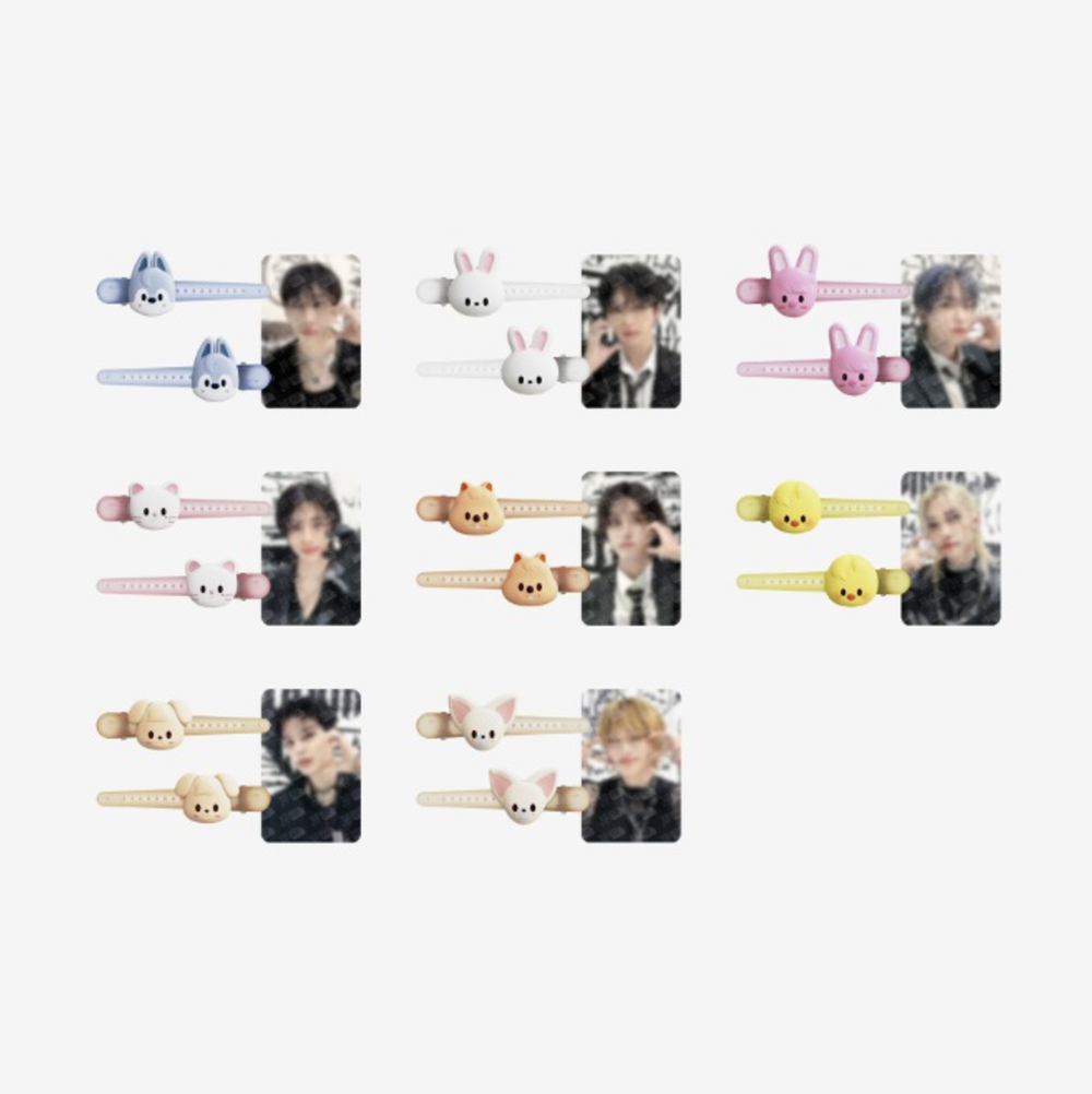 Заколки + карта Stray Kids dominATE SEOUL - SKZOO HAIR CLIP