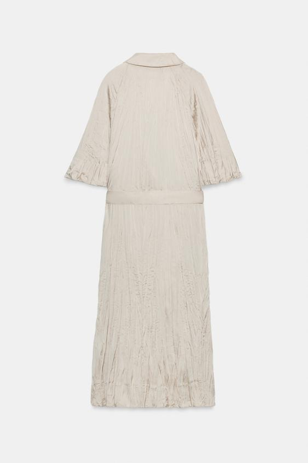 ZARA ПЛАТЬЕ ПЛИССИРОВАННОЕ С ПОЯСОМ — ZW COLLECTION, КАВА