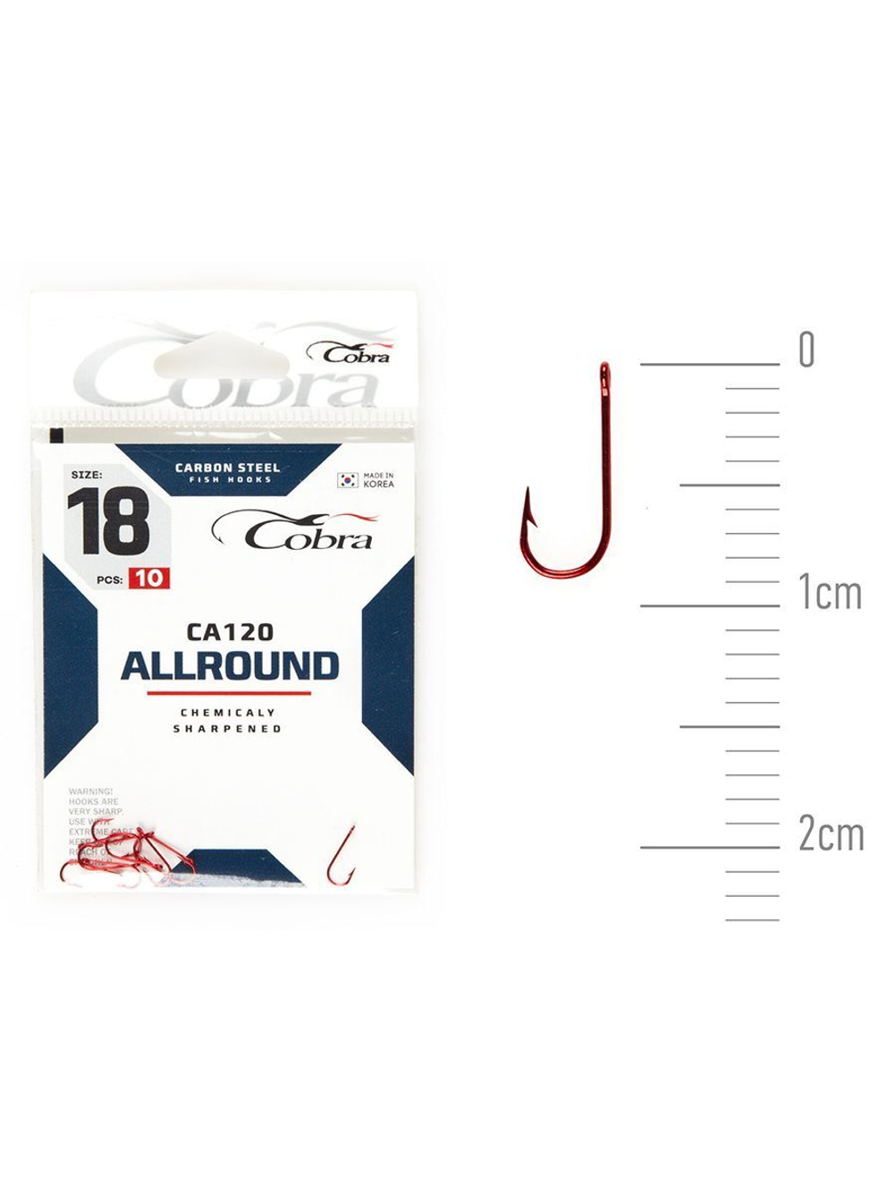 Крючки Cobra Allround MIRAGE серии CA120 размер 012 (упк.10шт.)