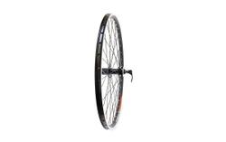 Колесо заднее 28-29" TRIX двойной обод пистон. черный, ДИСК касс. 8-10 ск. эксц. черный, спица черный
