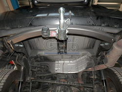Фаркоп оцинкованный Galia J009C для Jeep Cherokee 2007-2013, Dodge Nitro 2007-2012(паспорт и сертификат в комплекте)(без электрики)