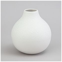 ВАЗА КОЛЛЕКЦИЯ "ЖЕМЧУЖИНА" 12*12*13,2СМ ЦВЕТ: БЕЛЫЙ