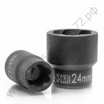 CS-12.25.19 короткая торцевая спиральная головка на 1/2", 19 мм