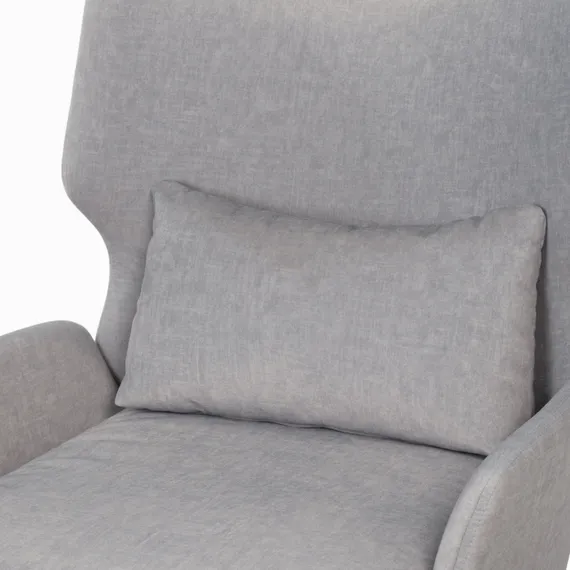 Кресло Alexa, серый велюр