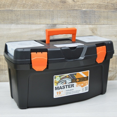 Ящик для инструментов Master 19" чёрный/оранжевый