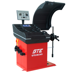 Станок балансировочный 220В 10"- 30" ручной ввод параметров LED панель измеритель ширины колеса GTE