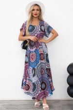 Платье Магия лета (голубой/розовый) Р11-867/18 Nikol (Акция)