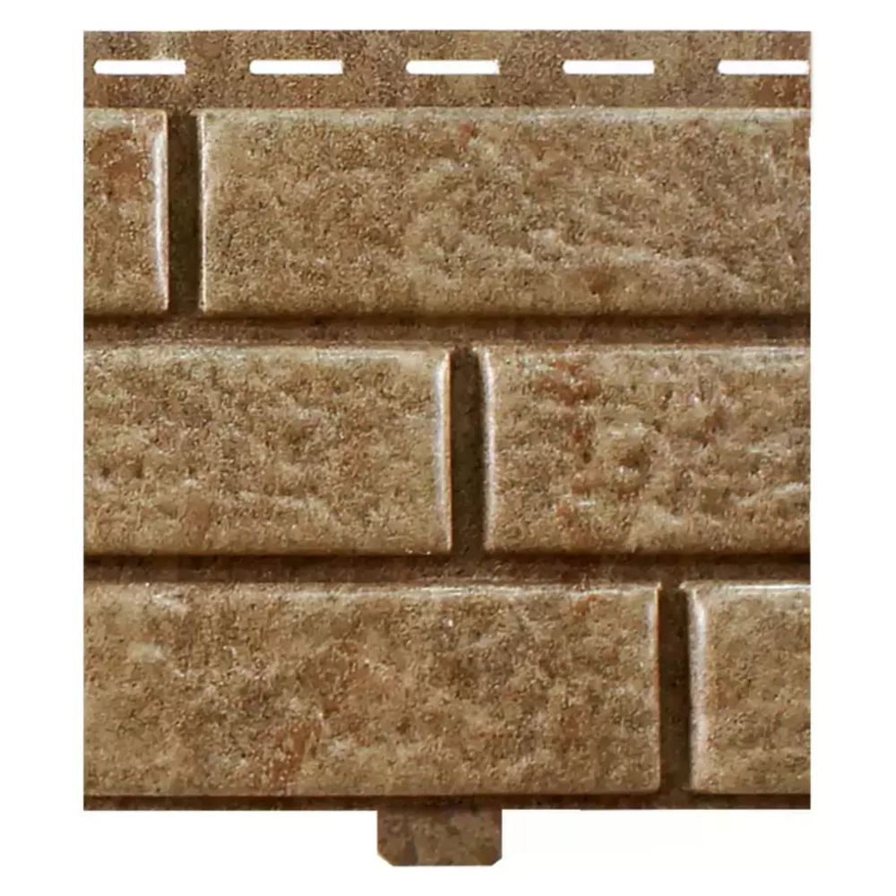 Сайдинг виниловый FineBer Brickhouse кирпич Песочный 2000х210 мм