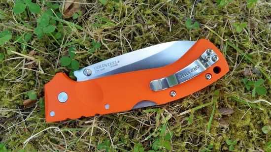 Складной нож Cold Steel 30URY Ultimate Hunter Orange c клинком из стали CPM-S35VN, рукоять G10