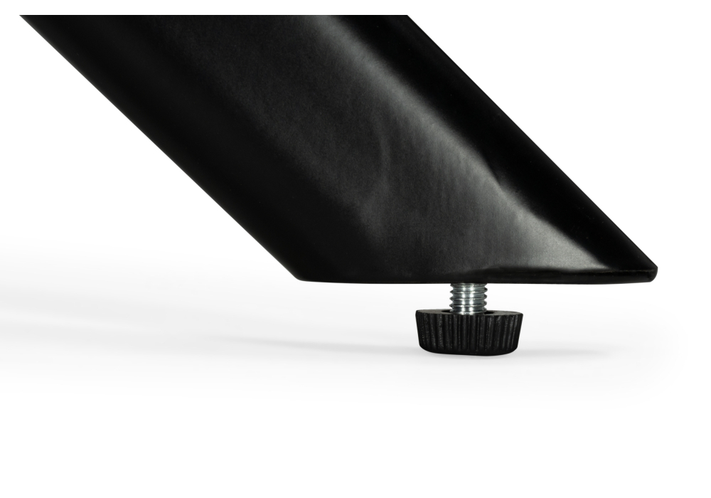 Стул на металлокаркасе Woodville Atlanta beige, black крутящийся, ножки черные