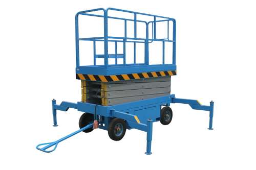 Подъемник ножничный передвижной 500 кг 6/8 м TOR SJY-0,5-6 DC аккумуляторный (G)