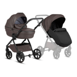 Коляска 2 в 1 Tutis Uno 6+ Leather collection NEW Cioccolata