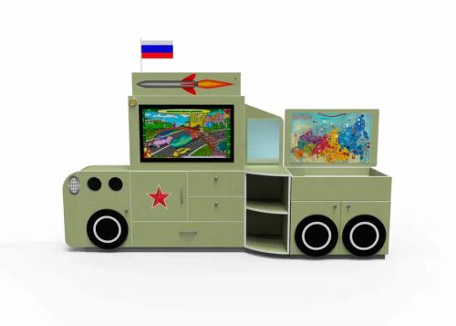 Профессиональный интерактивный логопедический комплекс «Logo 37» в форме военной машины «Катюша»