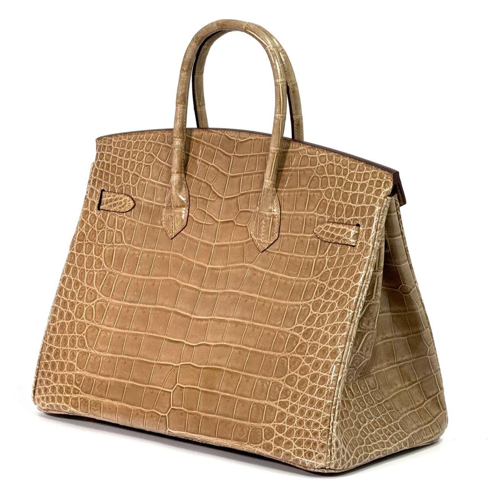 Сумка Hermes из кожи крокодила 35 см
