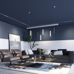 358617 SHINO NT21 064 белый Трековый низковольтный св-к диммируемый с ДУ, со сменой цв.температуры IP20 LED 3000~6500К 12W 48V FLUM