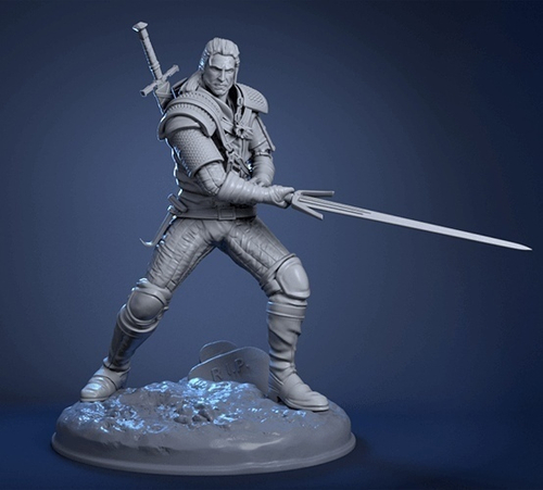 Геральт Ведьмак Geralt Witcher Коллекционная Фигурка Аниме