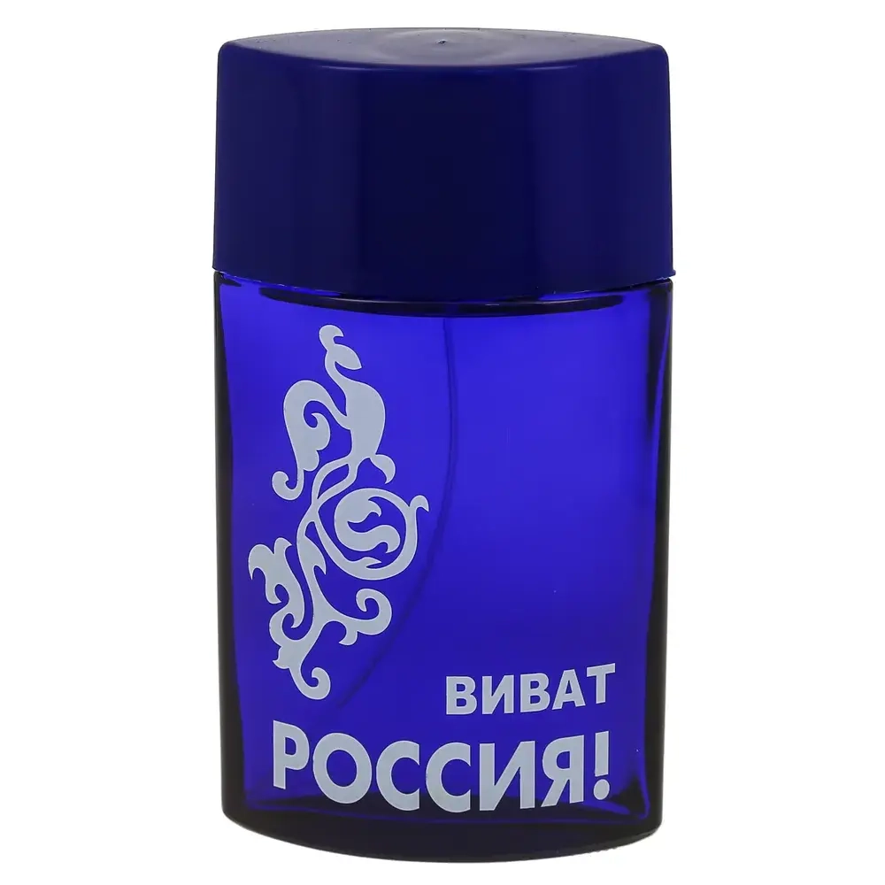 Туалетная вода для мужчин КПК "ВИВАТ РОССИЯ" (синяя) 100мл Россия