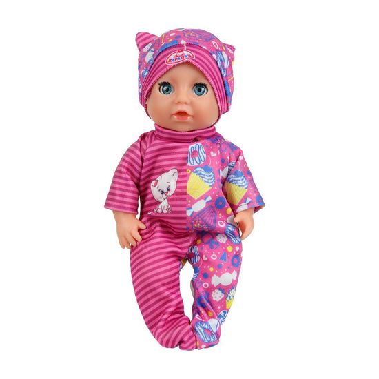 Пупс озвуч Шаинский музыка 20см, пьет, писает, закр. глазки, 3акс КАРАПУЗ