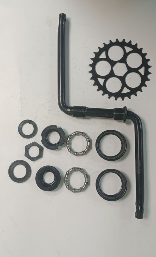 шатуны (кривошип) 165 мм, 28 зуб, полный комплект