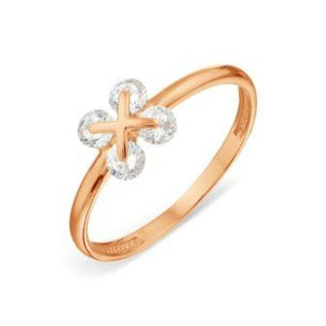 Кольцо из золота с фианитами